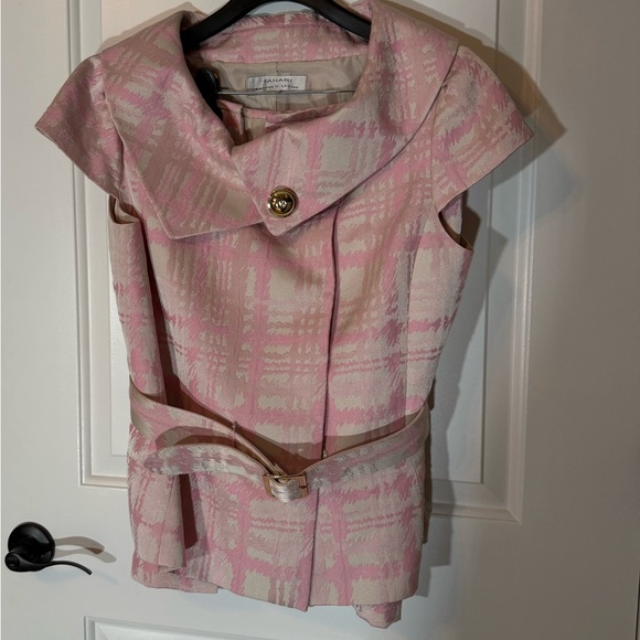 NEW Tahari Pink Two-Piece Skirt Set Size 10 - Picture 12 of 12